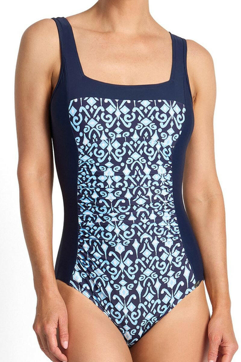 Jantzen Select Square Neck One Piece - Navy.