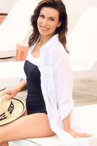 Jantzen Resort Classic Longline Shirt - White.