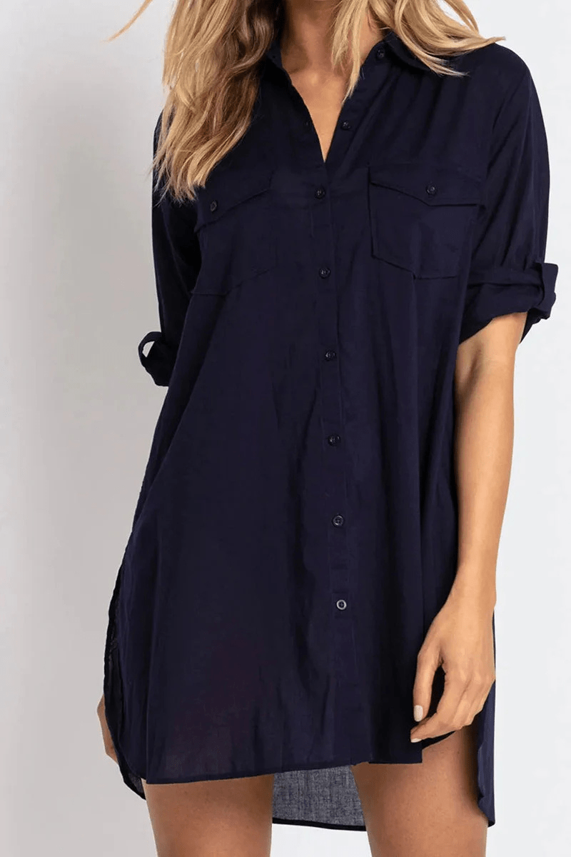 Jantzen Resort Classic Longline Shirt - Ink.