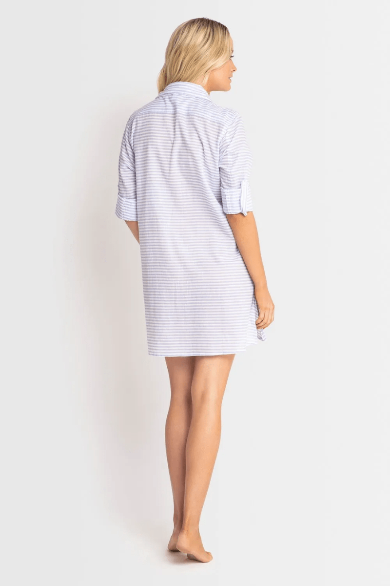 Jantzen Fresh Button Through Shirt - Blue.