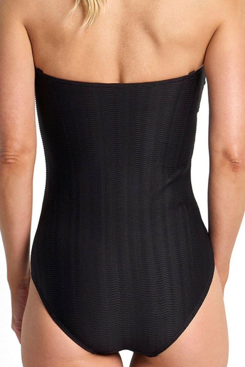 Jantzen Sky High Bar Bandeau One Piece - Black.