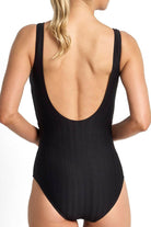 Jantzen Sky High Bar Surplice One Piece - Black.