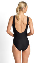 Jantzen Sky High Bar Surplice One Piece - Black.