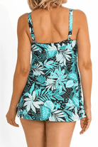 Jantzen Select Empire Swim Dress Aqua.