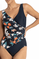 Jantzen Select Surplice One Piece Multi Navy.