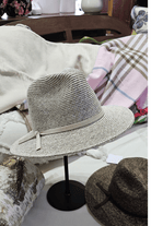 Laze Flexi Panama Leather Band Woven Wide Brim Sun hat.
