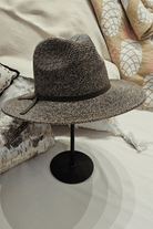 Laze Flexi Panama Leather Band Woven Wide Brim Sun hat.