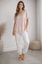 la-strada-Silk-blend-musk-pink-top-ozresort