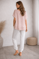 la-strada-Silk-blend-musk-pink-top-ozresort