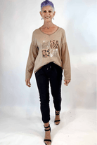 La Strada Stretch Jogger Elastane Viscose Pants Black.