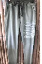 La Strada Cotton Foil Line Jogger Pant Military.