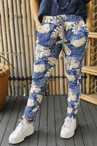 La Strada Palm Navy Stretch Jogger.