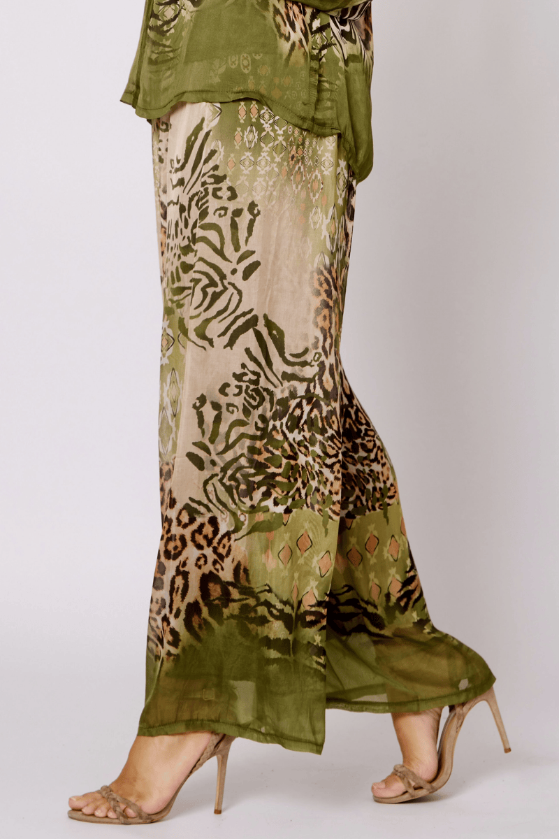 La Strada Silk Viscose Pant.