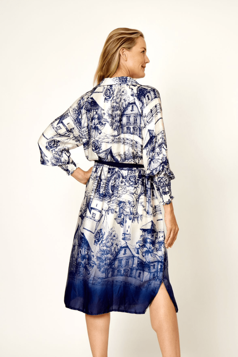La Strada 100% Viscose Country Print Dress.