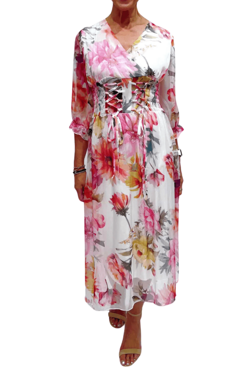 La Strada L'Amore Chiffon Corset Dress.