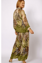 La Strada Silk Viscose Button Through Shirt Zebra.