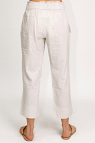 Lula Life Kona Ecru Cropped Pant.