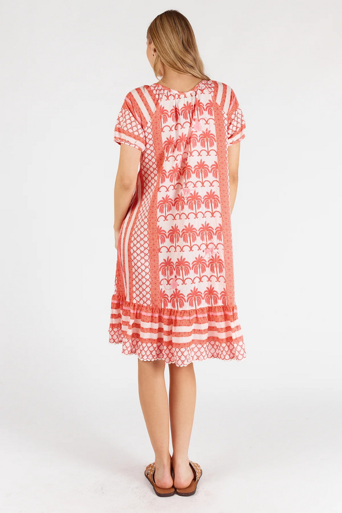 lula-life-blakely-shirred-dress-melon-ozresort