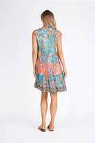 Lula Life Brooke Print Tiered Dress Multi - ON SALE.