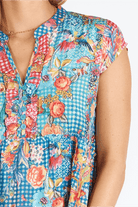 Lula Life Brooke Print Tiered Dress Multi - ON SALE.