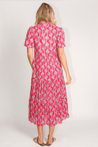 Lula Life Palm Cove Midi Dress Melon.