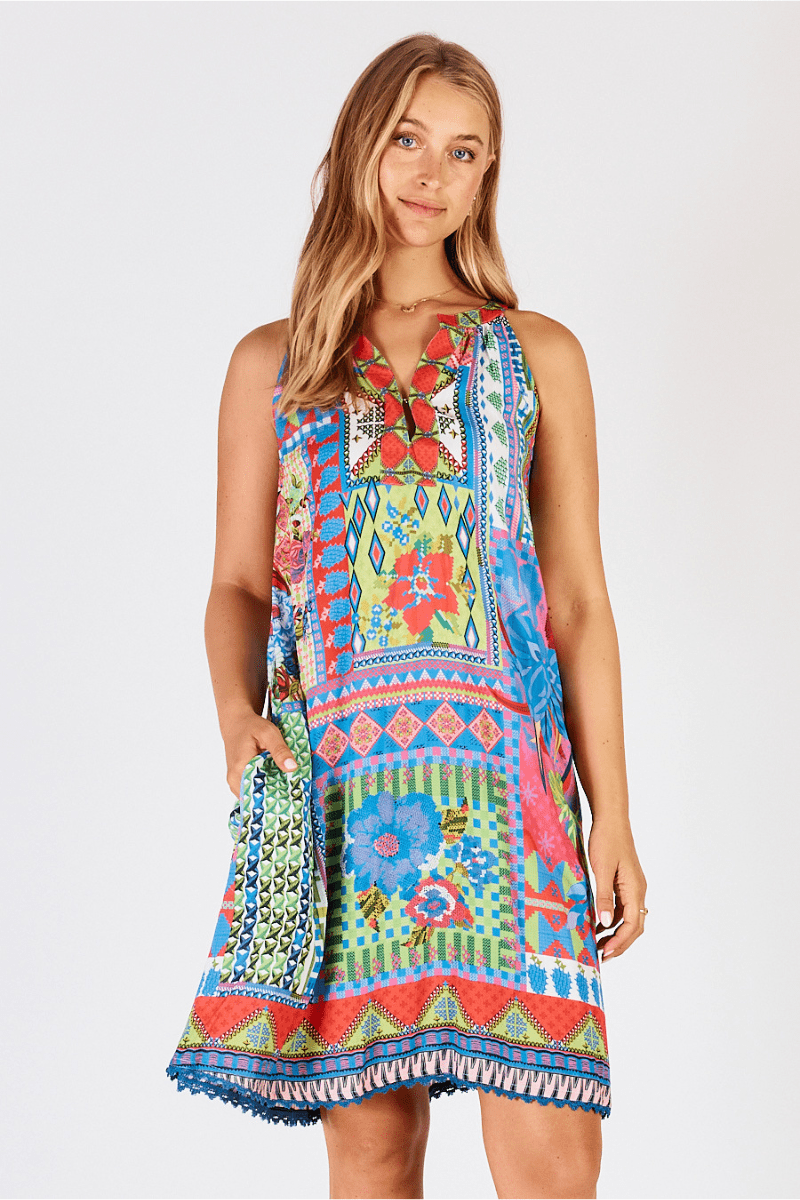 Lula Life Vivone Sundress Lime.