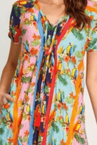 Lula Life Yepoon Shirred Dress Multi.