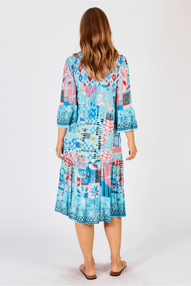 Lula Life Aliah Midi Lagoon Dress.
