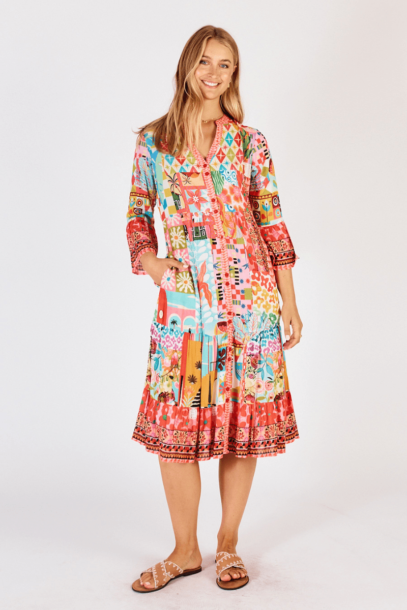 Lula Life Aliah Midi Orchid Dress.