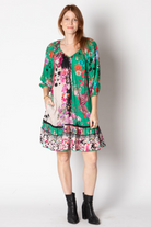 Lula Life Jacinta Shirred Dress - Sea.