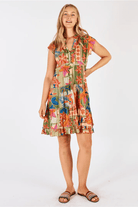 Lula Life Jemma Tiered Dress Olive.