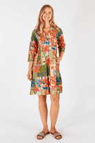 Lula Life Jemma Tuck Dress Olive.