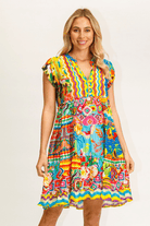Lula Life Kirra Tiered Dress Print.