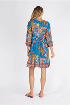 Lula Life Mika Cotton Dress Ocean.