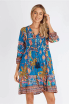 Lula Life Mika Cotton Dress Ocean.