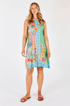 Lula Life Miranda Swing Dress Sea.