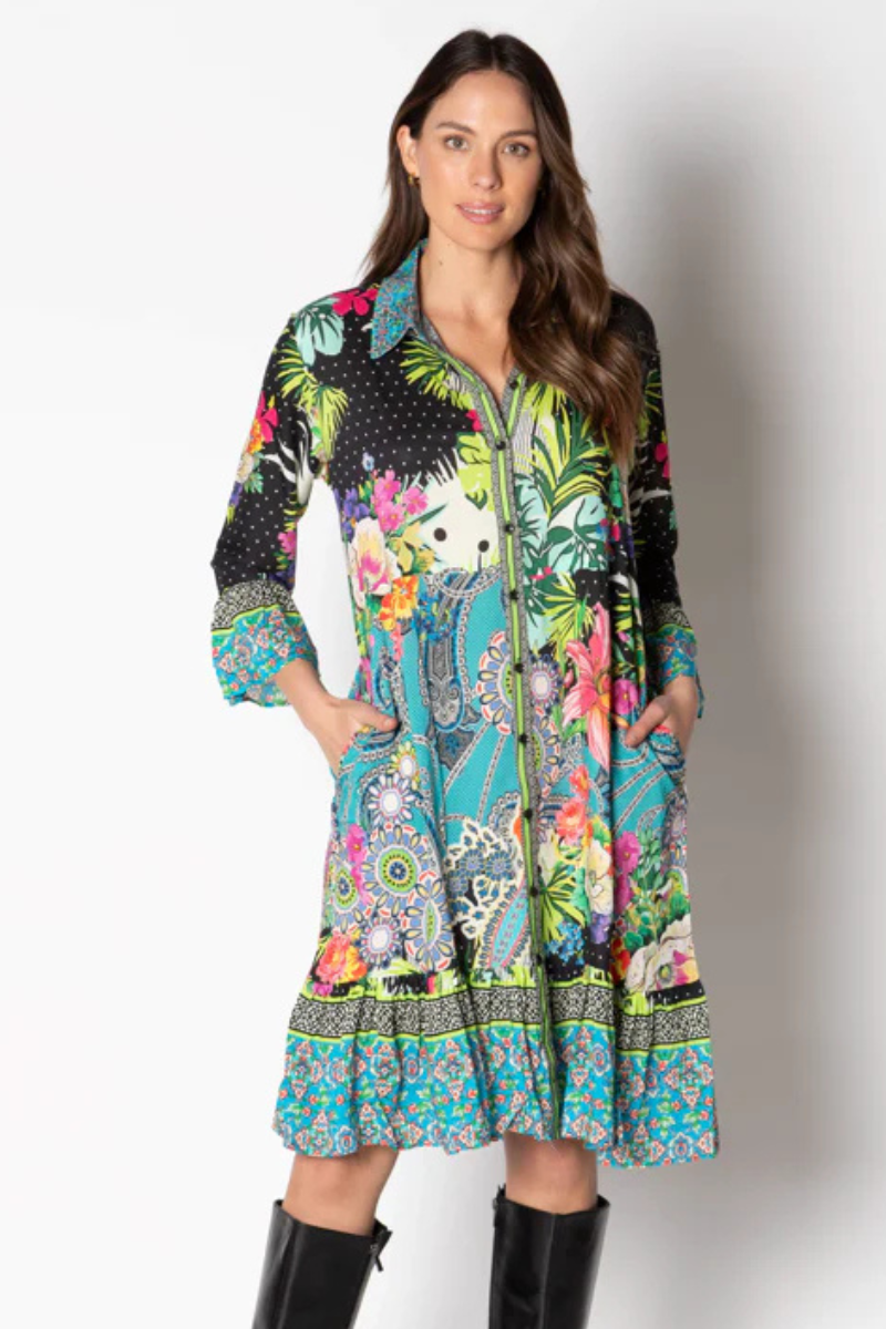 Lula Life Josephina Button Dress.