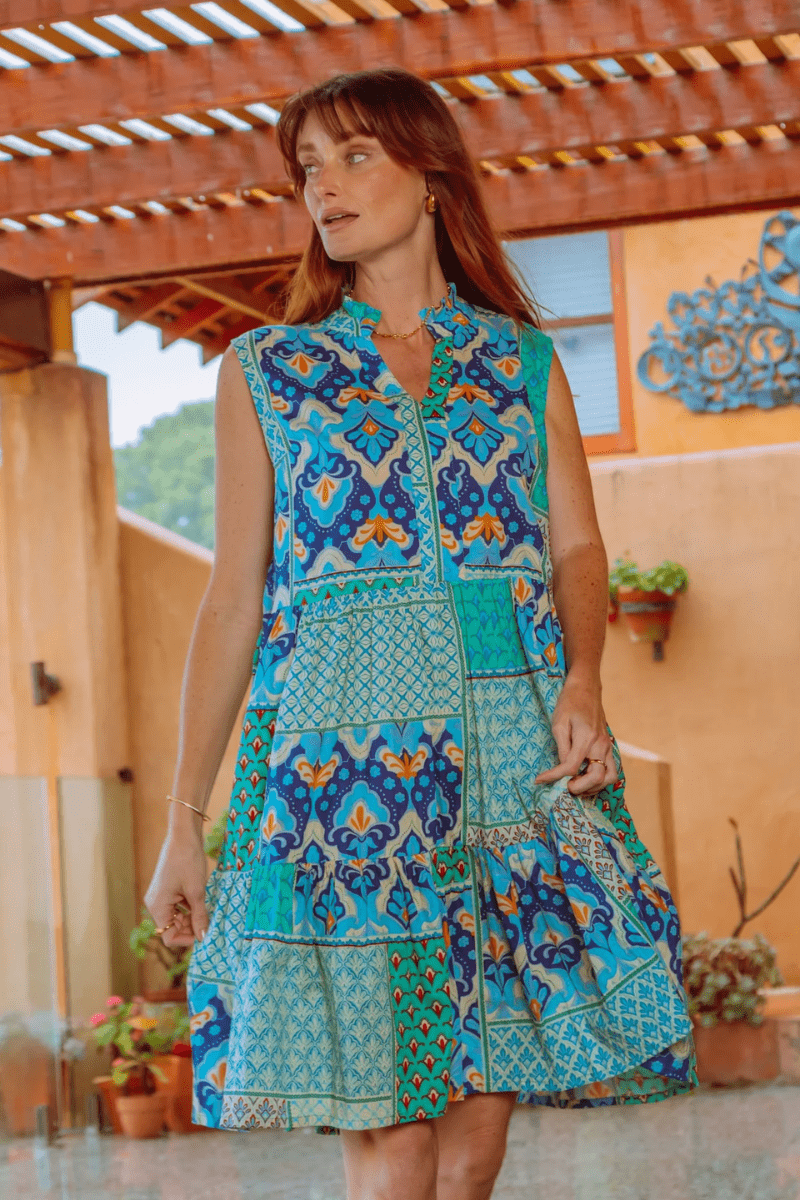 Lula Life Maya Sundress- Lagoon.