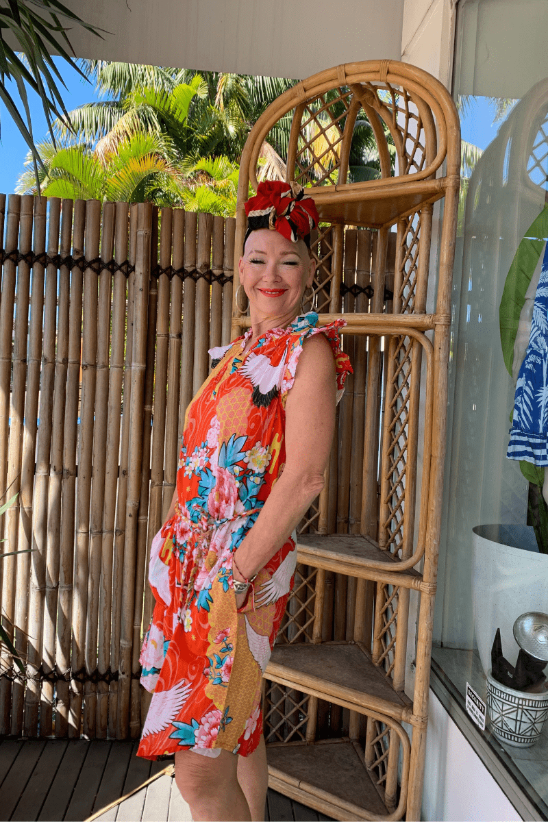 Lula Life Mitzuki Ruffle Dress- Red.