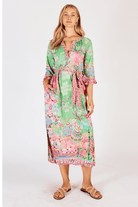 Lula Life Sybil Midi Dress Lime.
