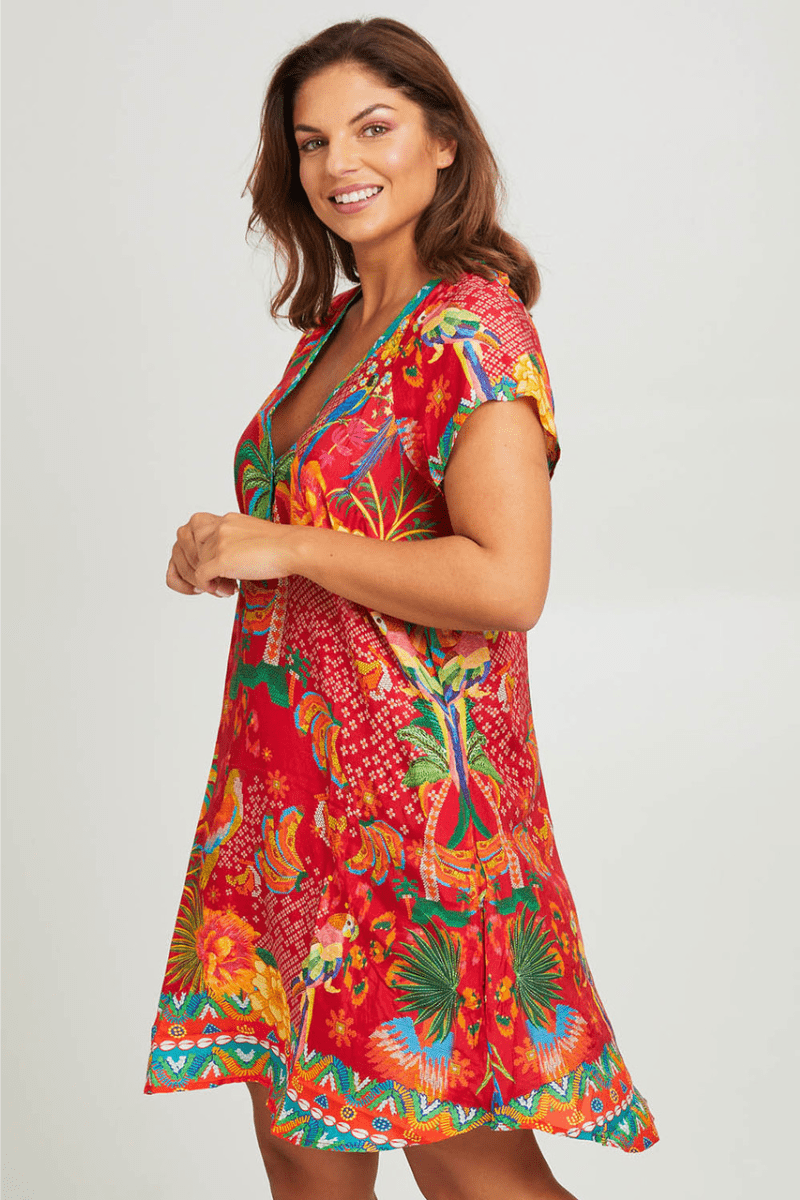 Lula Life Peregian Dress Melon.