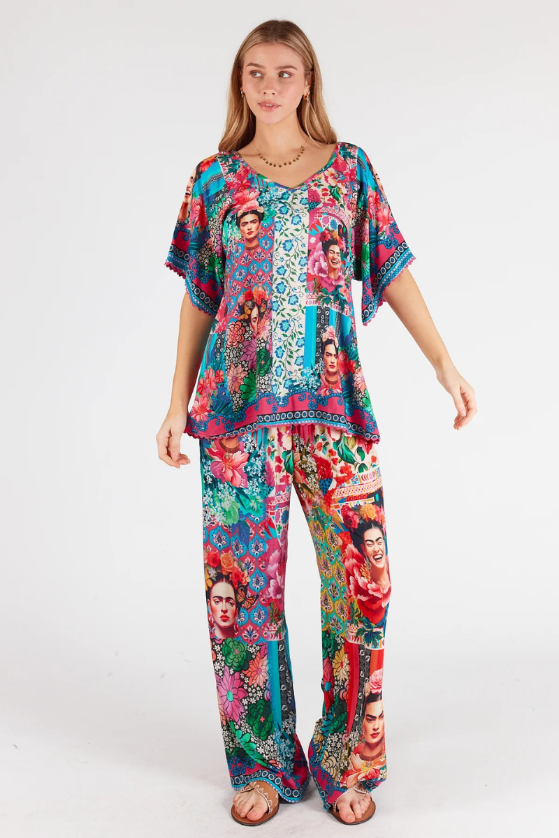 Lula Life Frida Kahlo Pant - Multi.