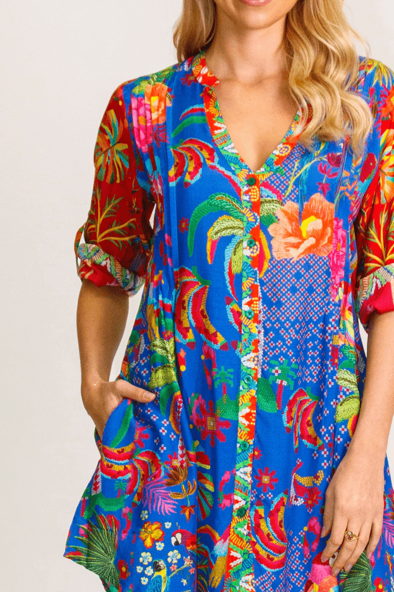 Lula Life Peregian Shirt Multi.