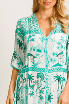 Lula Life Moffat Long Sleeve Top Sea Green.