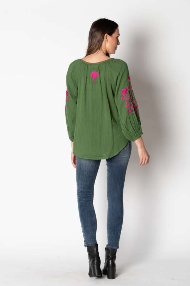 Lula Soul Rosario Shirt - Olive.