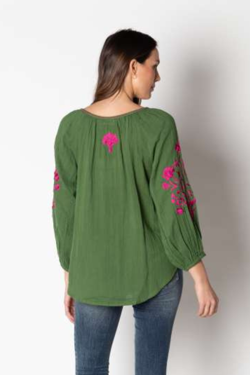 Lula Soul Rosario Shirt - Olive.