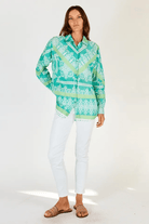 Lula Soul Bandana Shirt Sea Green.