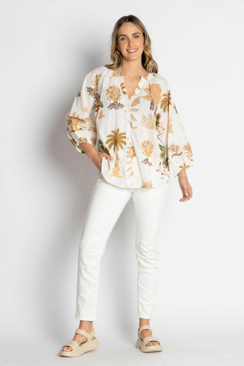 Lula Life Amrita Shirt White.