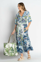 Lula Life Dita Shirtdress Ocean.