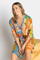 Lula Life Lanthea Button Dress Multi.